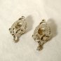 Vintage Enamel Copper Metal Pin Pendant Earrings Abstract Modern 4 pc Lot