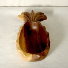 Vintage Carved Wood Pineapple Bowl Monkey Pod 9"