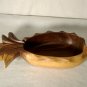 Vintage Carved Wood Pineapple Bowl Monkey Pod 9"