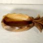 Vintage Carved Wood Pineapple Bowl Monkey Pod 9"