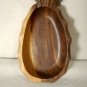 Vintage Carved Wood Pineapple Bowl Monkey Pod 9"