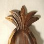 Vintage Carved Wood Pineapple Bowl Monkey Pod 9"