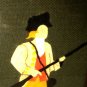 Minute Man Felt Fabric Picture Folk Art Textile Colonial American Revolution