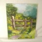 Impressionist Landscape Oil Painting Summer Meadow Split Rail Fence Signed Kepp