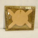 Embossed Brass Picture Photo Frame Vintage Miniature