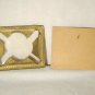 Embossed Brass Picture Photo Frame Vintage Miniature