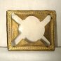 Embossed Brass Picture Photo Frame Vintage Miniature
