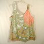 Tommy Hilfiger Women's Camisole Top Cotton Paisley Print Sleeveless with Ruffle Sz M