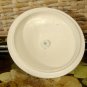 Vintage Cast Iron Finial Lid Cover for Jar, Bowl Cream White Paint