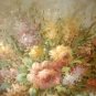Impressionist Still Life Floral Painting Vintage Oil on Canvas Signed W. Adam