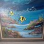 Underwater Tropical Reef Seascape Painting Signed E F P Jerome 1988