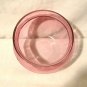 Cranberry Blown Glass Rose Bowl Vintage European Design