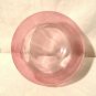 Cranberry Blown Glass Rose Bowl Vintage European Design