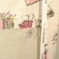 Paris Scenes Stretched Screen Print Textile Waverly "Tres Chic"  Fabric Art