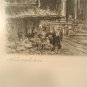 Paul Geissler Etching Print Munchen Munich Germany Marienplaz