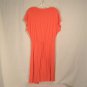 Fresh Produce Orange Surplice Dress Sz L Faux Wrap Jersey Knit