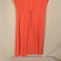 Fresh Produce Orange Surplice Dress Sz L Faux Wrap Jersey Knit