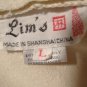 Lim's Vintage Raw Silk Vest Embroidered Sz L