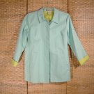 Caribbean Joe Aqua Jacket Coat Sz Petite Large All Weather