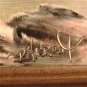 Southwestern Canyon Landscape Painting on Tile Signed P. Harvay