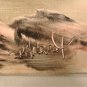 Southwestern Canyon Landscape Painting on Tile Signed P. Harvay
