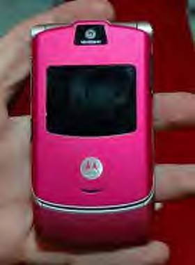 Unlocked Magneta Pink Razr cell phone