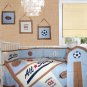 All star (6pcs) crib baby bedding set