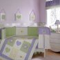 Lavender Dottie Daisy 10PC Crib Bedding Set