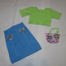 2 pc full length skirt set