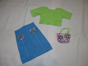 2 pc full length skirt set