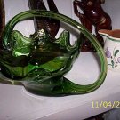 Green Glass Swan