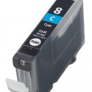 NEW CYAN INK CART FOR CANON CLI-8C CLI-8 CLI8 WITH CHIP