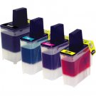 4 PACK COLOR SET INK CARTRIDGE FOR BROTHER LC-41