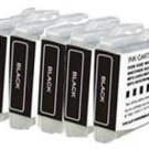 5 PACK BLACK INK FOR BROTHER LC51 LC-51