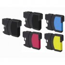 5 PACK INK FOR BROTHER LC61 LC-61