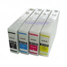 For Epson 676XL T676XL120 - T676XL420 4 Pack High-Yield Black, Cyan, Magenta, Yellow Ink Cartridge