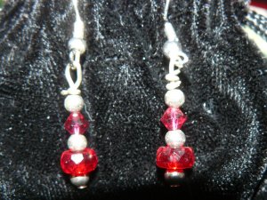 Red Dangling Earrings