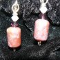 Pink Stone Earrings