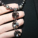 Gray Pearl and Jewel Necklace