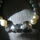Gray Pearl and Jewel Bracelet