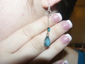 Blue dangling Earrings