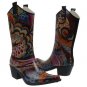 Turquoise / Monet Cowboy Snow/ Rain Boots