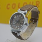 new watch guess brown leather watch