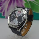 new watch diesel  blue/black leather watch