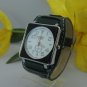 new watch diesel  green leather watch