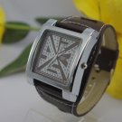 new watch diesel  brown leather watch