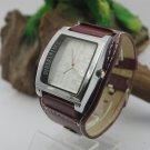 new watch diesel  red/brown leather watch
