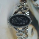 new watch d&g crystal silver bracelet watch