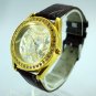 new watch d&g crystal black leather watch