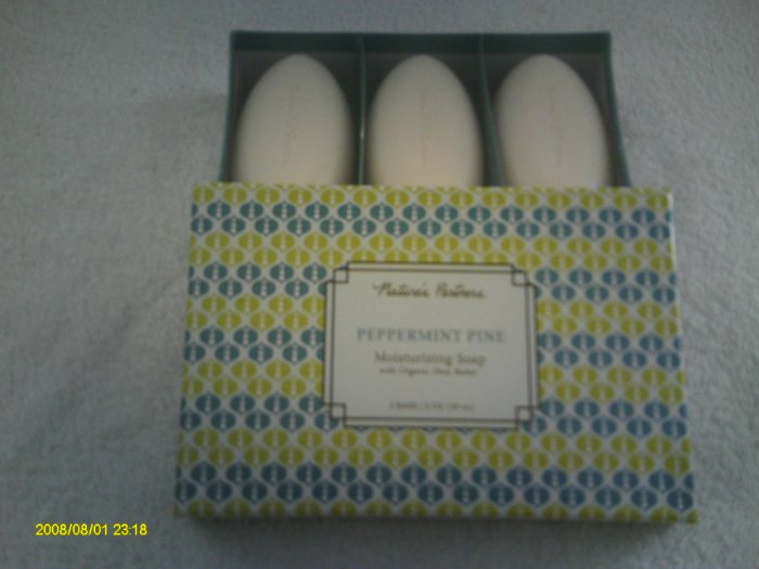 Shugar Soapworks PEPPERMINT PINE MOISTURIZING SOAPS 3 BARS *VERY NICE* Shugar Soapworks PEPPERMINT PINE MOISTURIZING SOAPS 3 BARS *VERY NICE*